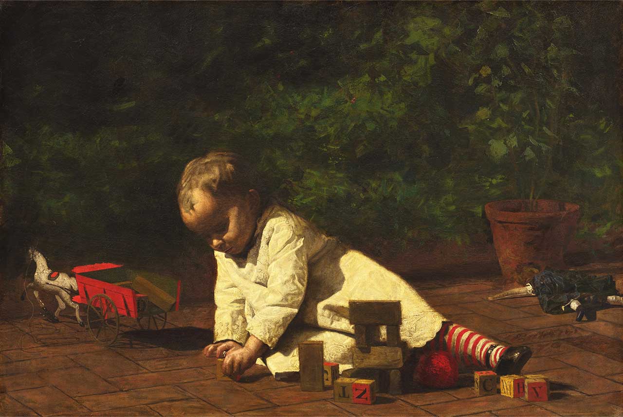 Baby at Play by Thomas Eakins, 1876
